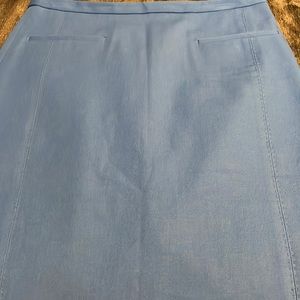 Banana republic pencil skirt. Never worn. Light blue